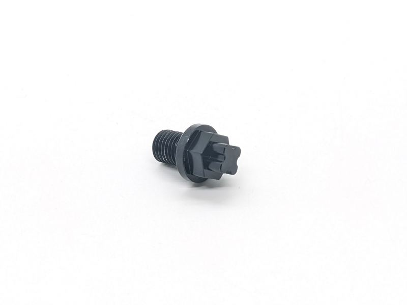Piranha - Black Anodized Drain Bolt for Pitbikes