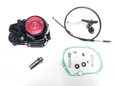 TBparts - Full Manual Clutch Kit with Black Cover for KLX110 and DRZ110