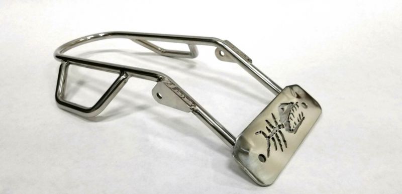 PIRANHA - Stainless Steel Rear Fender Brace with Handles  For DRZ & KLX110 02-09