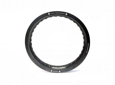 K and J racing - Black Aluminum Rim 12" x 1.6" for KLX110 and CRF110 Rear