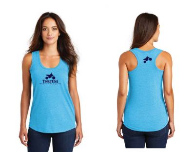 TBolt USA Ladies Racerback Tank Turquoise - XL