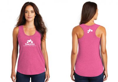 TBolt USA Ladies Racerback Tank Fuschia - small