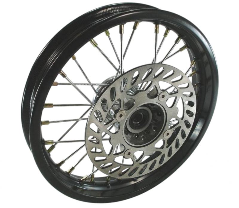 Pit Bike 12" Front wheel (BLACK HUB)