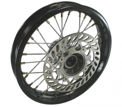 Pit Bike 12" Front wheel (BLACK HUB)