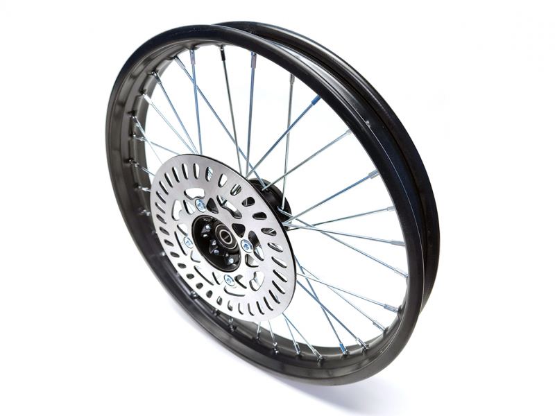 Pit Bike 17" Front wheel (Black Hub)