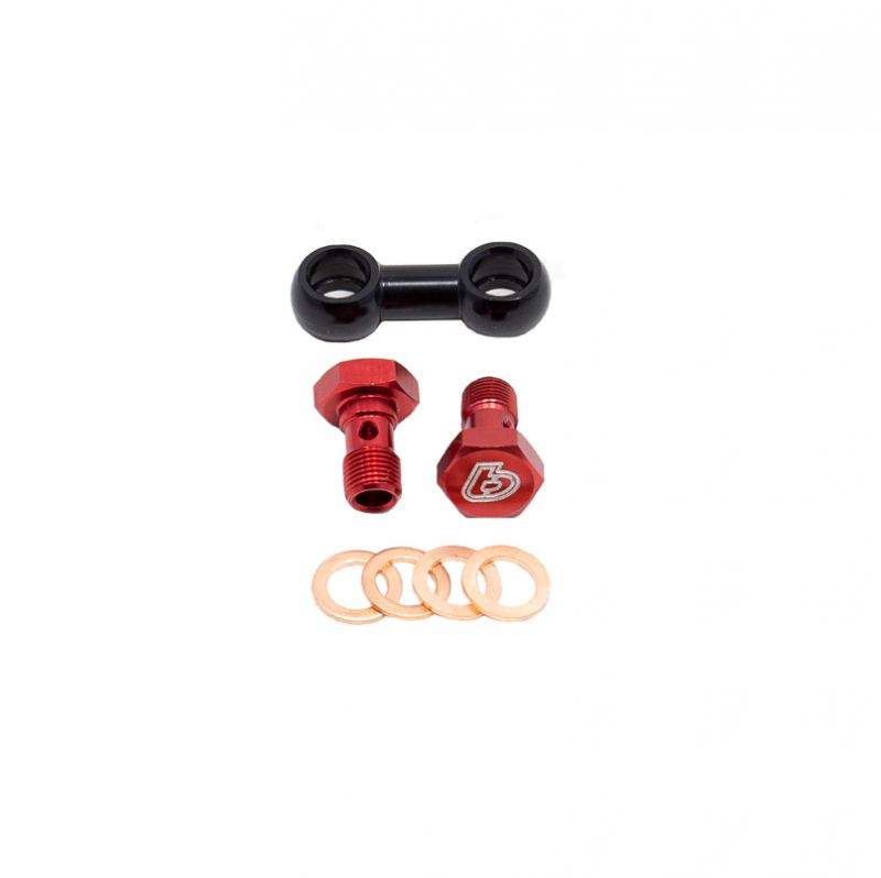 TBParts - Banjo jumper for 64mm Ceramic Aluminum Cylinder Honda MSX125 GROM and Monkey