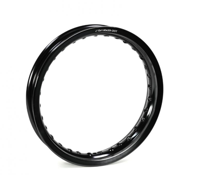 BBR - Black Aluminum Rim rear 12" x 1.6" for TT-R110