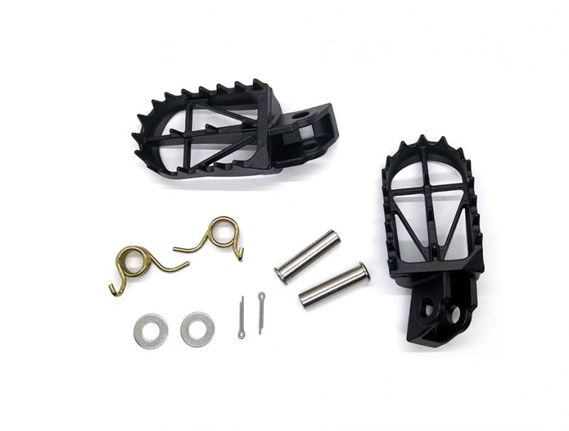 DRC - 50mm Wide Footpegs with Pins and Springs for KLX140