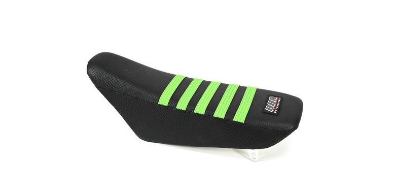 BBR - KLX/DRZ110 & L Tall Seat Assembly in Black with Green Ribs