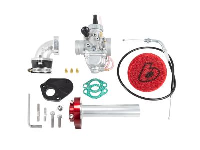 TBParts - Mikuni VM26 Carb Kit w/ Red Billet Throttle for TT-R110