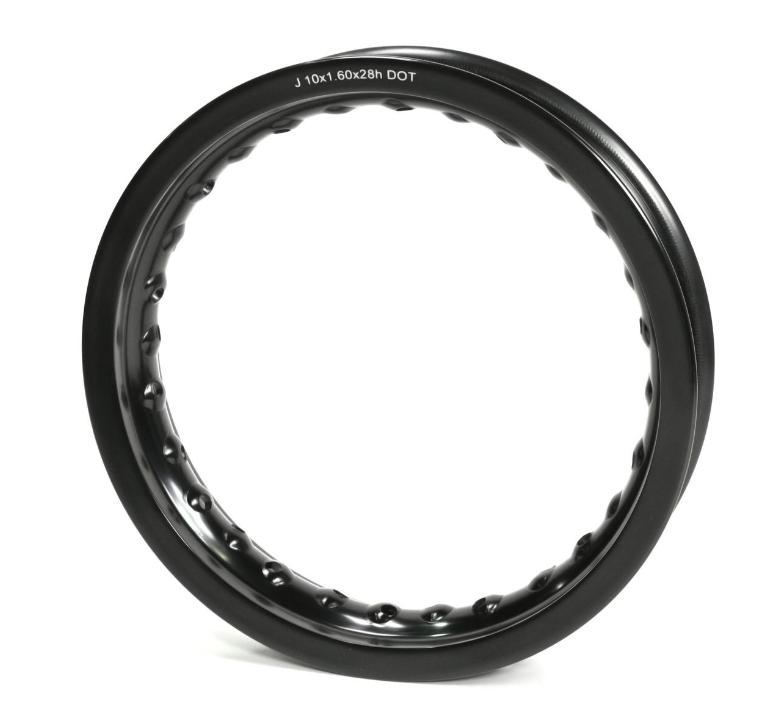 BBR - Black Aluminum Rim 10" x 1.60" for XR50/CRF50 TT-R50 DRZ70
