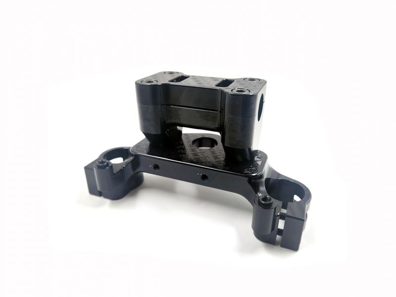 MB-MX - Billet Aluminum Top Triple Clamp in Black Gen 2 for CRF110 2019-Present