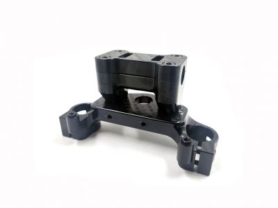 MB-MX - Billet Aluminum Top Triple Clamp in Black Gen 2 for CRF110 2019-Present