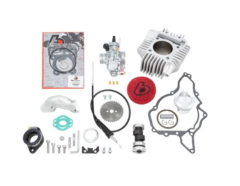 TBParts - 143cc Big Bore Kit w/ Performance Cam and VM26 Carb Kit for Stock Head DRZ110  KLX110  KLX110L