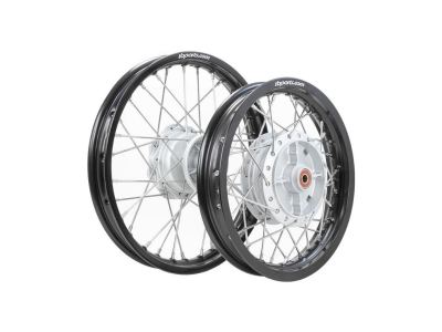 TBParts - Complete Wheel Assembly Set with Aluminum Rims and HD Spokes for KLX110 KLX110L DRZ110