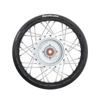 TBParts - Complete Rear Wheel Assembly with Aluminum Rims and HD Spokes for KLX110 KLX110L DRZ110 - photo 2