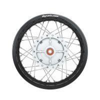 TBParts - Complete Rear Wheel Assembly with Aluminum Rims and HD Spokes for KLX110 KLX110L DRZ110 - photo 3
