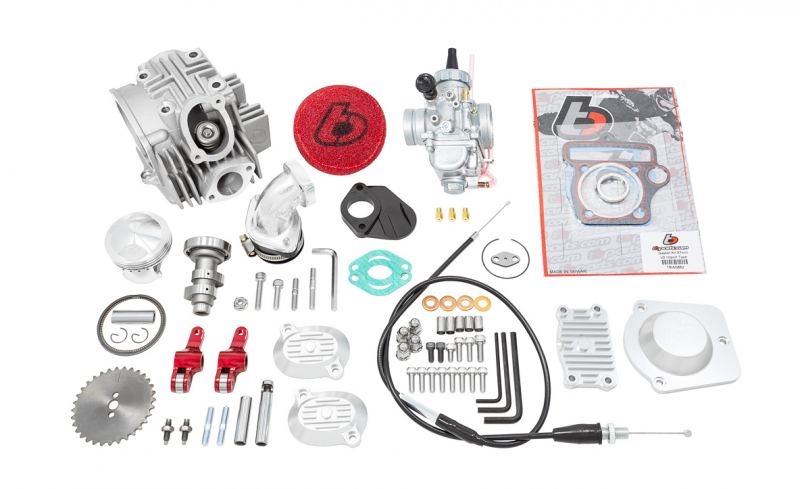 TBParts - Race Head V2 Kit with VM26 carb kit for 140cc engines