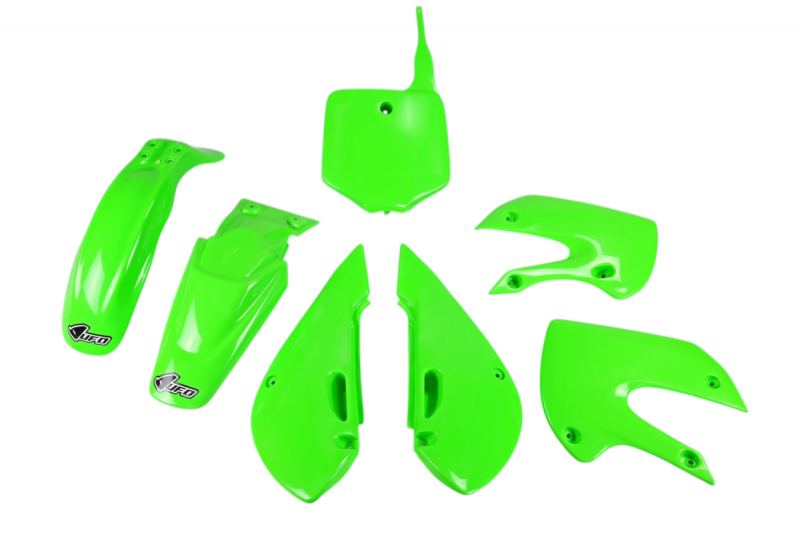 UFO - Complete Plastic Kit in Green for KLX110 02-09