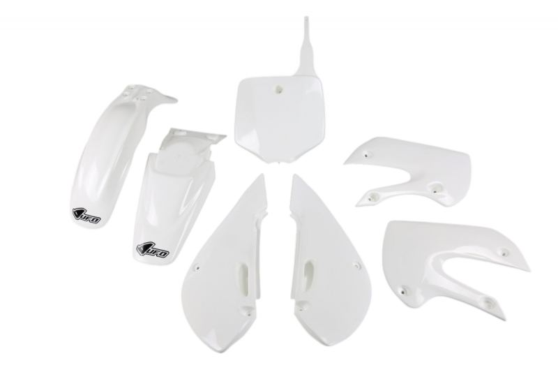 UFO - Complete Plastic Kit in white for KLX110 02-09
