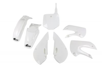 UFO - Complete Plastic Kit in white for KLX110 02-09