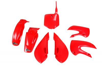 UFO - Complete Plastic Kit in Red for KLX110 02-09