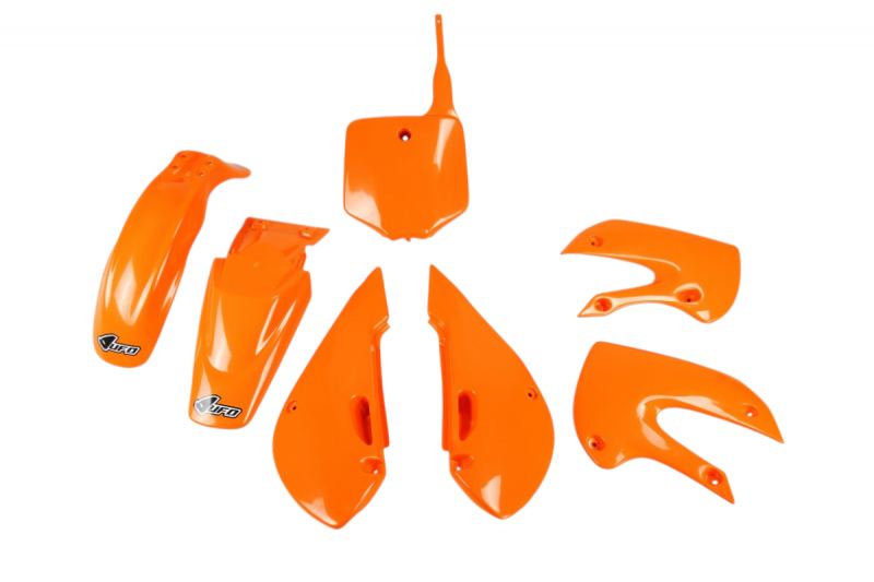 UFO - Complete Plastic Kit in Orange for KLX110 02-09