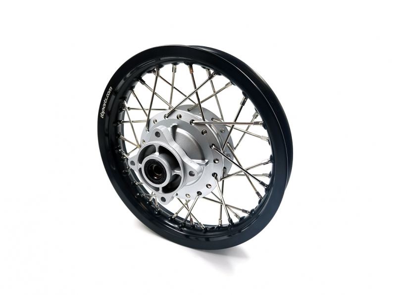 TBParts - Complete Rear Wheel Assembly with Aluminum Rims and HD Spokes for Honda CRF110 CRF70