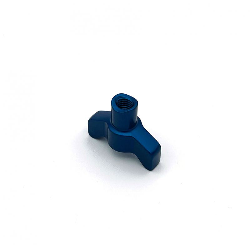 Kinetic MX - Billet Brake Adjuster Nut in Blue