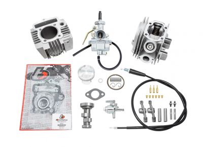 TBparts - 114cc Big Bore Kit with Race Head and TB 20mm Carb Kit for TRX90 Utilizing Stock Air Box