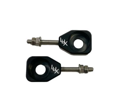 LUX - Billet Chain Adjuster in Black for CRF110 and KLX110