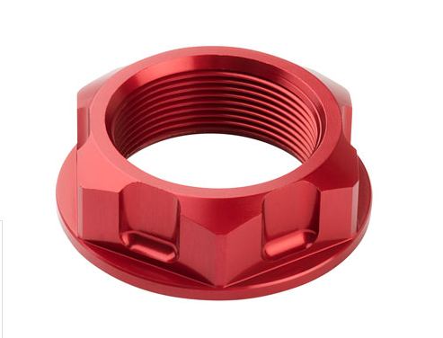 Tusk Steering Stem Nut Red for CRF110 and CRF125