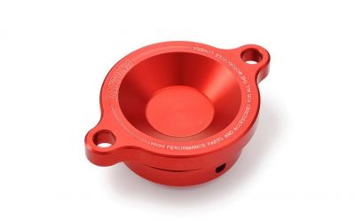 Daytona - Aluminum Oil Filter Cover in Red