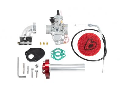 TBParts - Mikuni VM24 Carb Kit w/ Red Billet Throttle for TT-R110