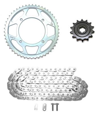 TRC - Chain & Sprockets Set for KLX140R 14/17 Wheels