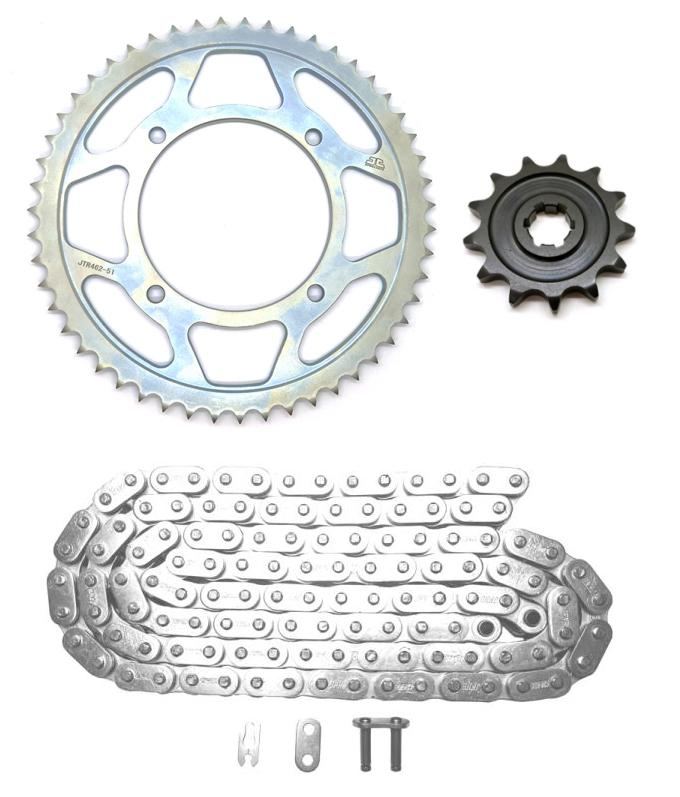 TRC - Chain & Sprockets Set for KLX140R 16/19 Wheels
