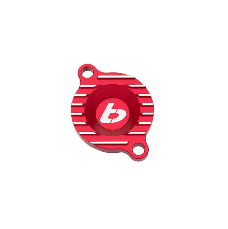TBparts - CNC Billet Oil Filter Cover for Daytona 150/190 and ZS 190 Engines in Red