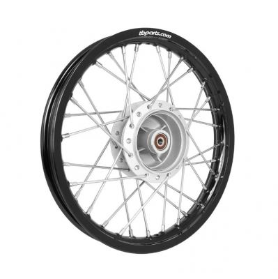 TBParts - Complete Front Wheel Assembly with Aluminum Rims and HD Spokes for Yamaha TT-R110