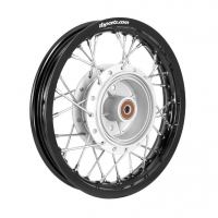 TBParts - Complete Rear Wheel Assembly with Aluminum Rims and HD Spokes for Yamaha TT-R110 - photo 1