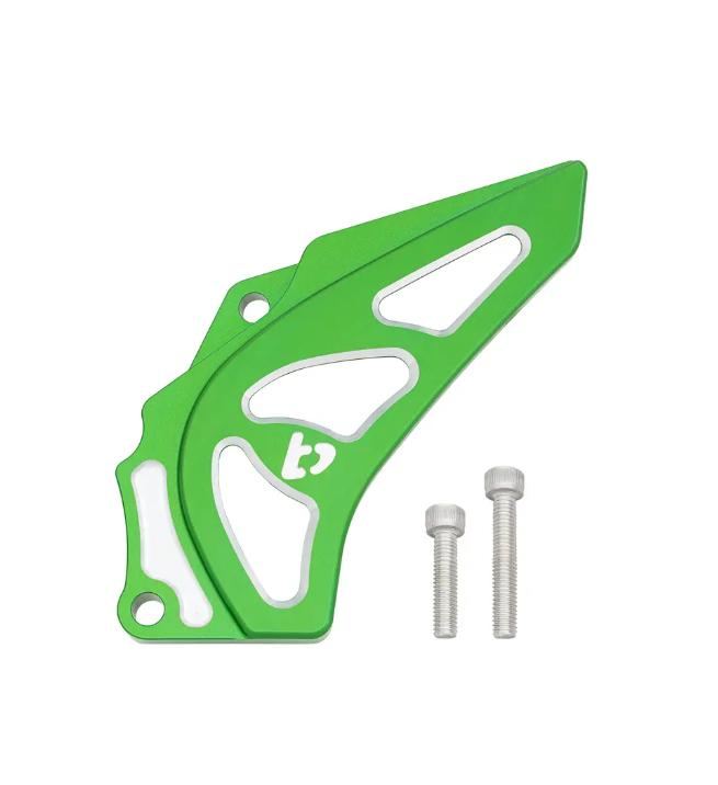 TBparts - CNC Billet Aluminum Sprocket Guard Anodized Green for Kawasaki KLX140