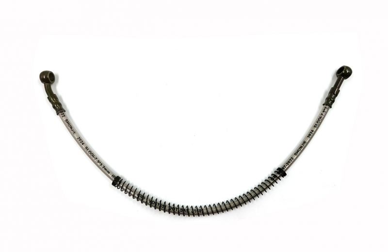 Hydraulic Oil Line 480mm Long with 10mm Straight and 45 Degree Ends