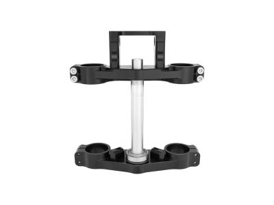PCM - Billet CNC Triple Clamp in Black For KLX140 with KX85 Forks