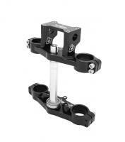 PCM - Billet CNC Triple Clamp in Black For KLX140 with KX85 Forks - photo 2