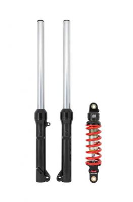 TBparts - Fork Assembly with HD Fork Springs and 250lb DNM Shock Kit for KLX110 (non-L)