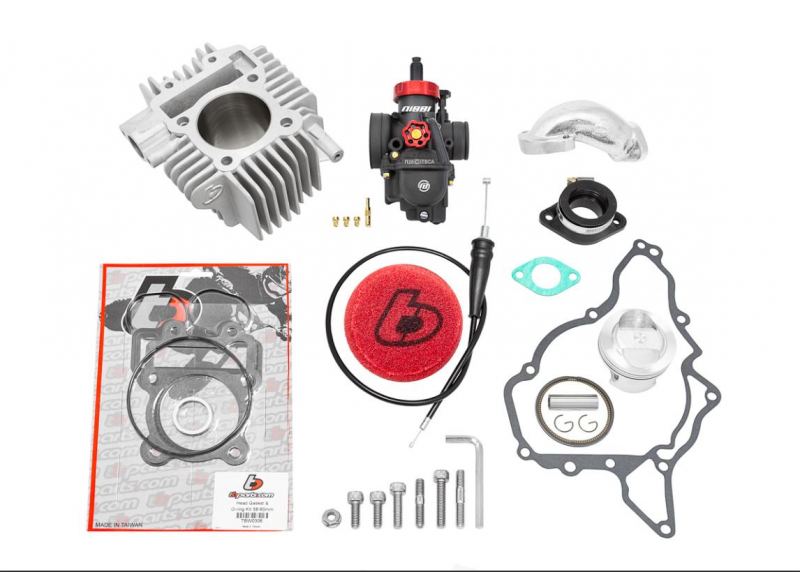 TBParts - 143cc Bore Kit, Nibbi 26mm Carb for Stock head KLX110 & 110L 2003 - Present