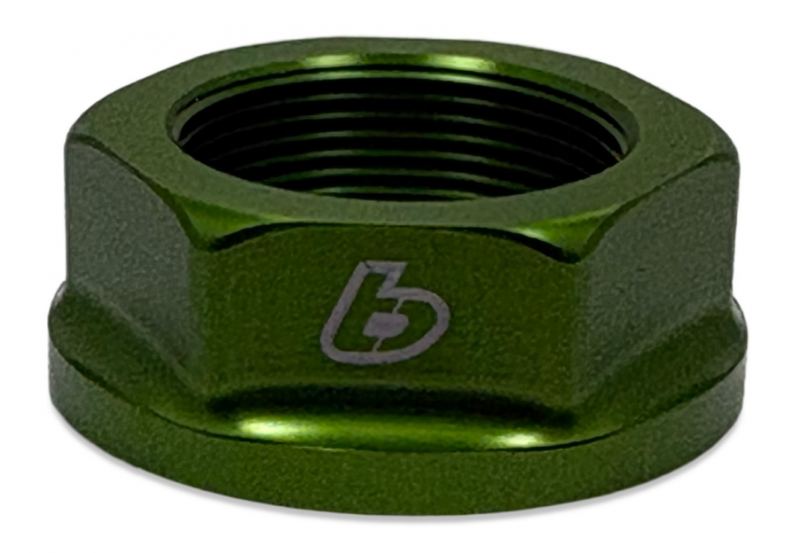 TBparts - Top Clamp Nut Green For KLX140, KX85, YZ85