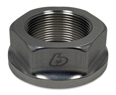 TBparts - Top Clamp Nut Silver For KLX140, KX85, YZ85