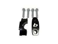 TBparts - Upper Bar Clamps Black Billet Aluminum for KLX110 KLX140 - photo 1