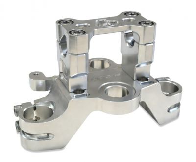 TBparts - CNC Top Clamp in Raw for CRF110 and CRF125