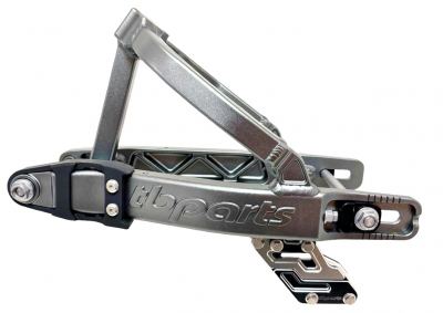 TBparts - Aluminum +2 Swingarm in Silver with Chain Guide for CRF110